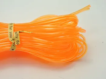 10-Метрова Прозрачна Оранжева 2-миллиметровая Куха Гумена Тръба За Кабел За Бижута, Тел Памет