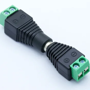 10шт 12V 2,5x5,5 mm 5,5 * 2,5 мм Plug Захранване Dc Адаптер Конектор Конектор за ВИДЕОНАБЛЮДЕНИЕ одноцветный Led Лампа