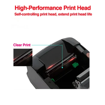 365B Термотрансферен Печат 20 мм и 80 мм Xprinter Баркод Pos Принтер За Печат Проверки Стикер Принтер Bluetooth USB Порт