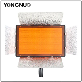 Yongnuo YN1200 + захранващ Адаптер 5600K Бял 9300LM CRI95 1200 SMD Led Видео Заполняющий Светлина Студийно Осветление с Дистанционно Управление