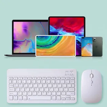 Безжична Портативна Планшетная Клавиатура За iPad Xiaomi Samsung, Huawei Oppo Tablet Android и IOS и Windows
