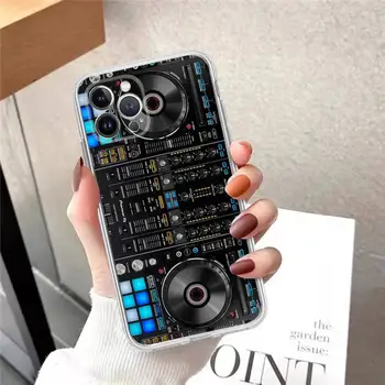 Електронната Музика DJ Контролер Миксер Калъф За Телефон За iPhone 14 13 12 11 Pro Max XS X XR SE 2020 6 7 8 Plus Мини Прозрачна Обвивка