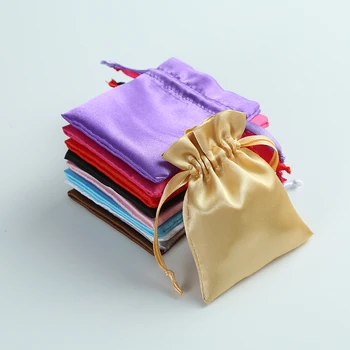 Луксозно Опаковане на Бижута Персонализирани Обеци, Колие Чанти Контейнери За Съхранение на Мъниста Обичай Торбичка за Подарък на Сватбени Партита