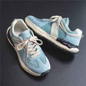Мъжки лека ежедневни обувки за тенис, модни износостойкая обувки в тон, пролетно-есенна дишаща мъжки обувки S12280-S12302 C1