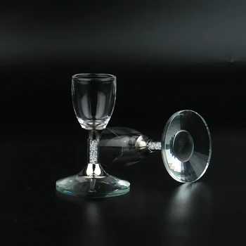 Нов Набор От Кристални Стъклени Чаши Уникална Чаша Сватбени Прозрачни Чаши Кръгло Вино, Домашна Посуда Украса На Масата