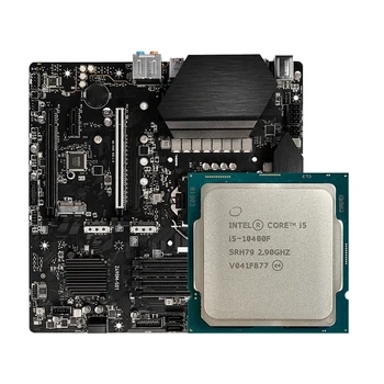 Процесор New Intel I5 10400F + дънна платка MSI Z490m-S01 Micro-ATX DDR4 128 GB processador i7 комплект placa mae e процесор processador