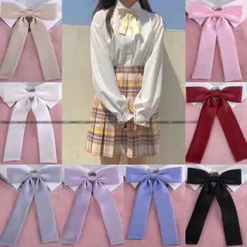 Японската Училищни Униформи JK, носи Вратовръзка За Момичета, Папийонка, Однотонная Лента, Училищен Моряк Костюм, Униформи, Аксесоари