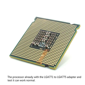 процесор lntel Xeon L5420 2,5 Ghz 12 М 1333 Mhz, равен на един процесор Core 2 Quad Q9300, работи на дънната платка LGA775