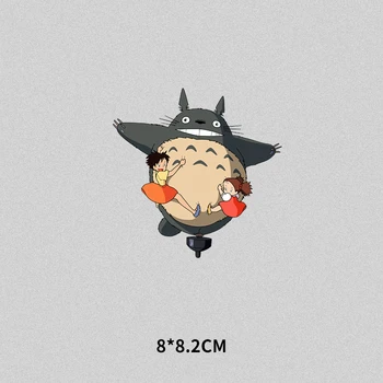 1БР Тоторо теплопередача японски аниме Хаяо Миядзаки карикатура етикети пере САМ В желязна тениска с аксесоари за облекло