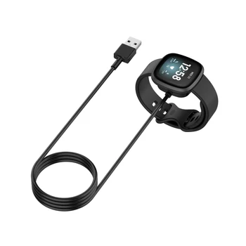 30 см/1 м зарядно устройство ще захранване на зарядно устройство За Fitbit Versa 3/sense Смарт Часовник Зарядно Устройство, USB Кабел за Зареждане Поставка За Пренос на Данни За Зарядното Устройство Fitbit Sense