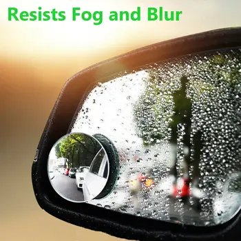 360 Градуса HD Огледало на Слепи Петна Регулируема Кола Куполна Огледалото за Задно виждане за Кола за Задно виждане Широкоъгълни Огледала За Паркиране на Автомобил Без Рамки