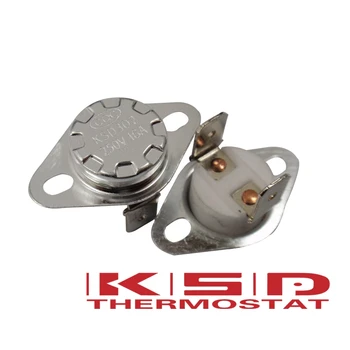 5 бр./лот KSD301/KSD302 260C 260 градуса по Целзий 16A 250, NC-Нормално затворен Керамичен превключвател на температурата Термостат, превключвател за управление на