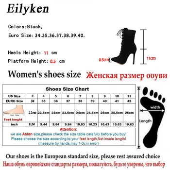 Eilyken/Новост 2023 г.; женски ботильоны с остри пръсти; сезон есен-зима; Ботильоны Челси джоб с появата на шнур; вечерни дамски обувки за стриптийз