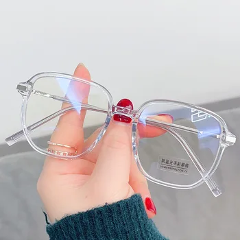 RBRARE Нови Анти-сини Леки Очила В Рамка, Прозрачни очила Нередовни Плоски Прозрачни Очила Дамски Аксесоари Espejuelos Mujer