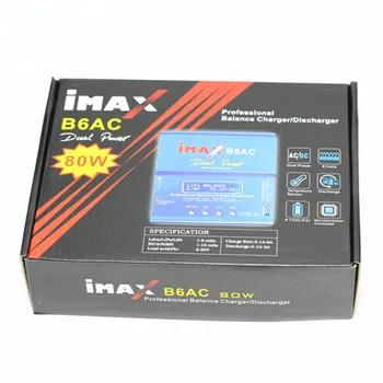 Балансовое зарядно устройство 1S 3,7 V-6S 22,2 V, 80W Професионален iMAX B6-AC B6AC Lipo Нимх 3S RC Батерия LCD цифров разрядник