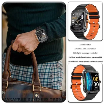 Бизнес мъжки Смарт часовник От Неръждаема Стомана Smartwatch Bluetooth Разговори Наблюдение на Здравето на 2023 Спортни Водоустойчиви Дамски Часовници с NFC