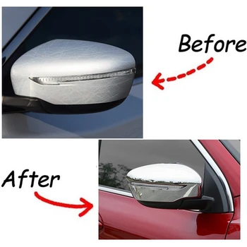 Капакът на огледалото за обратно виждане на Автомобила, Хастар Огледала Странични Врати За Nissan Xtrail X-Trail T32 Измамник Serena Juke-2020, ABS Хром