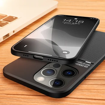 Луксозни Кожени Защитни Калъфи за мобилни телефони iPhone 14 13 Pro Max Mini 12pro 12 Pro Max 11 11pro Max X XR XS Max 7 8 14 Плюс Case