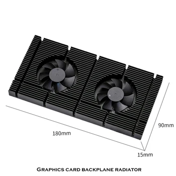 Охлаждащ PC Радиатор паметта на Гърба на GPU За Видеокартата Nvidia RTX 4090 3090 VGA VRAM Cooler, Алуминиев Панел + Dual fan PWM