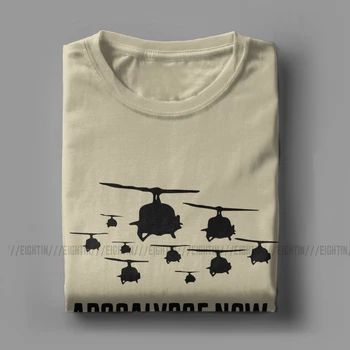 Тениски Apocalypse Now за Мъже, Памучен Тениска, Виетнамската Война, Килгор, Хеликоптер, Филм, Марлон Брандо, Ризи с Къс Ръкав, Графични Върховете